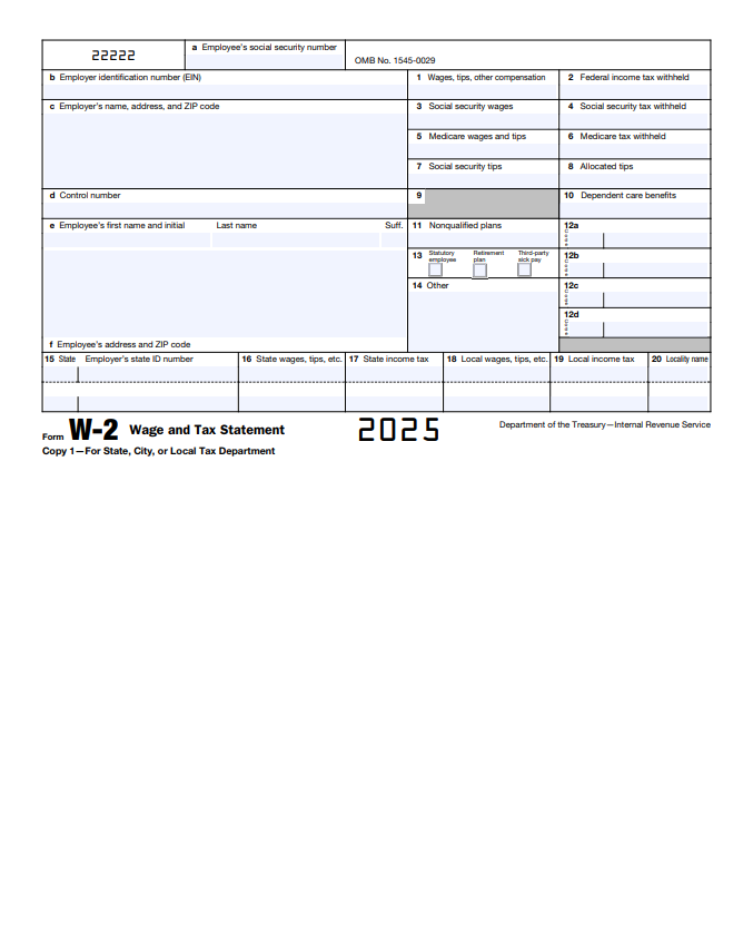 Form W-2 2025