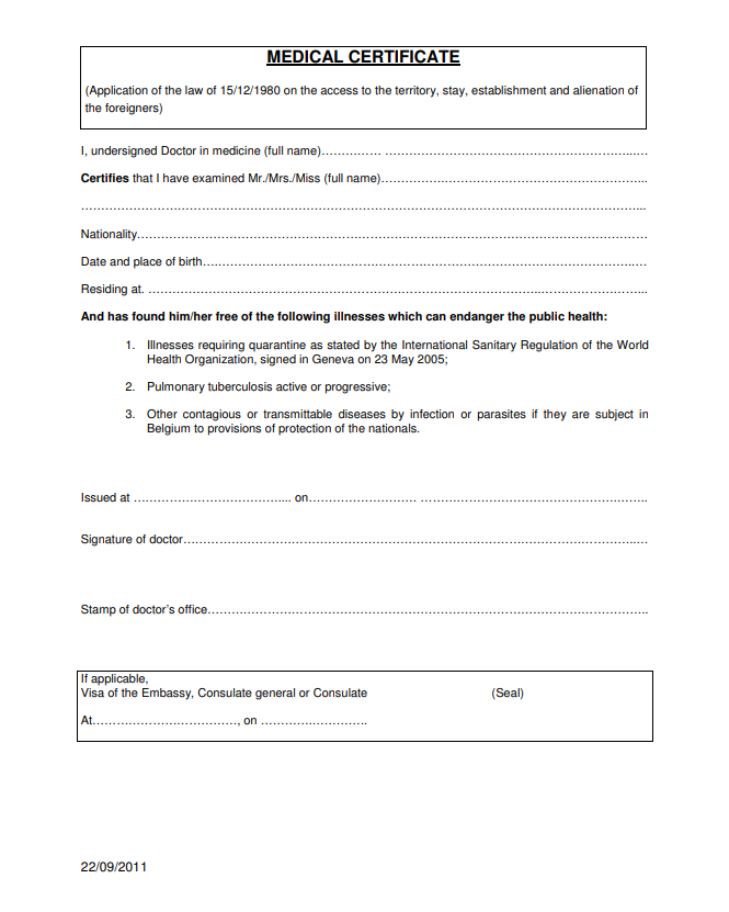 Medical Certificate Online