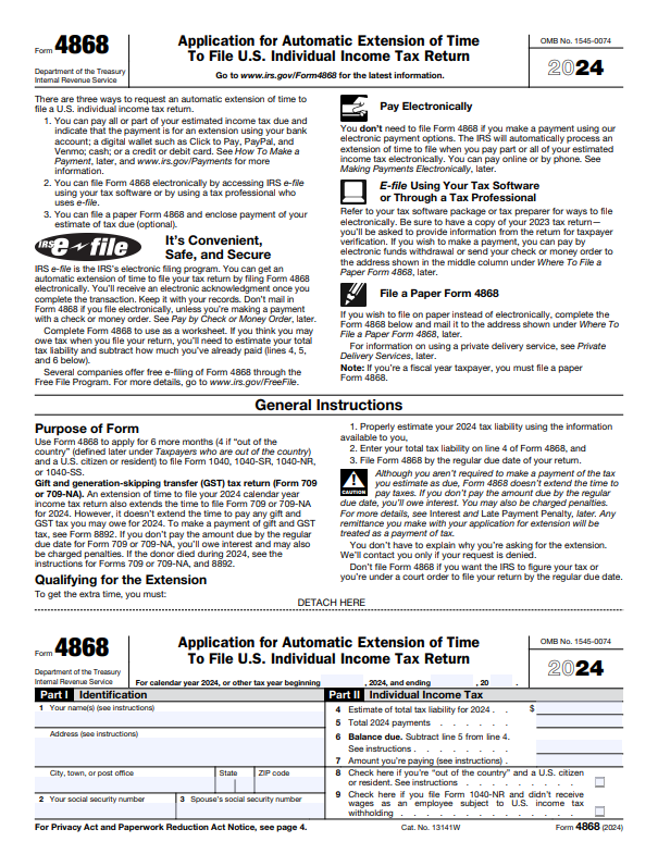Tax Deadline Extension 2024