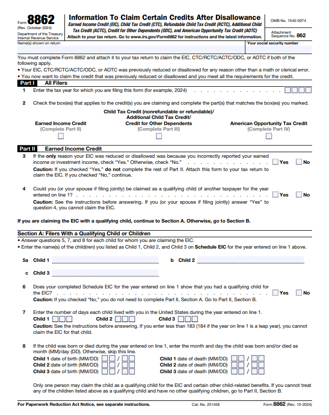 Form 8862