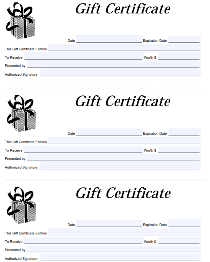 Gift Certificate