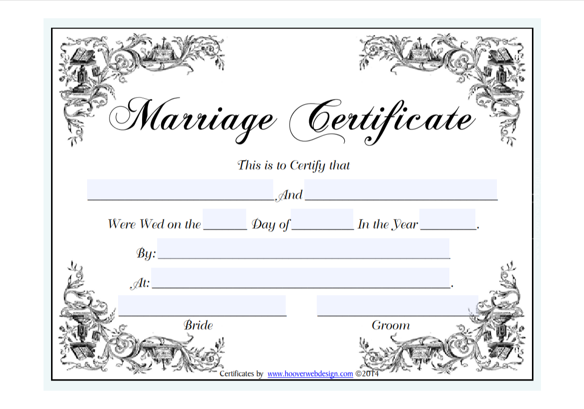 Marriage Certificate